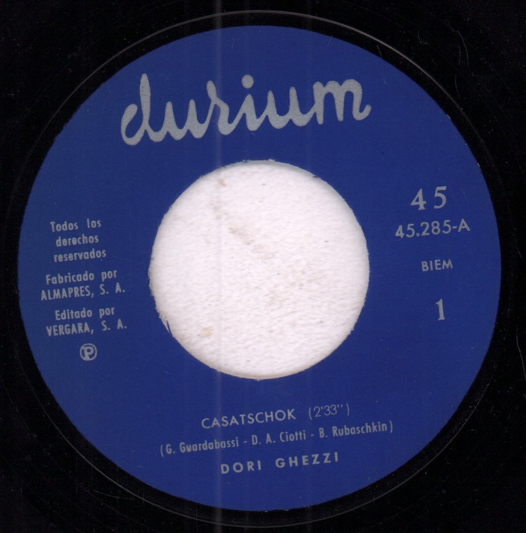 Dori Ghezzi - Casatschok - 7 Inch