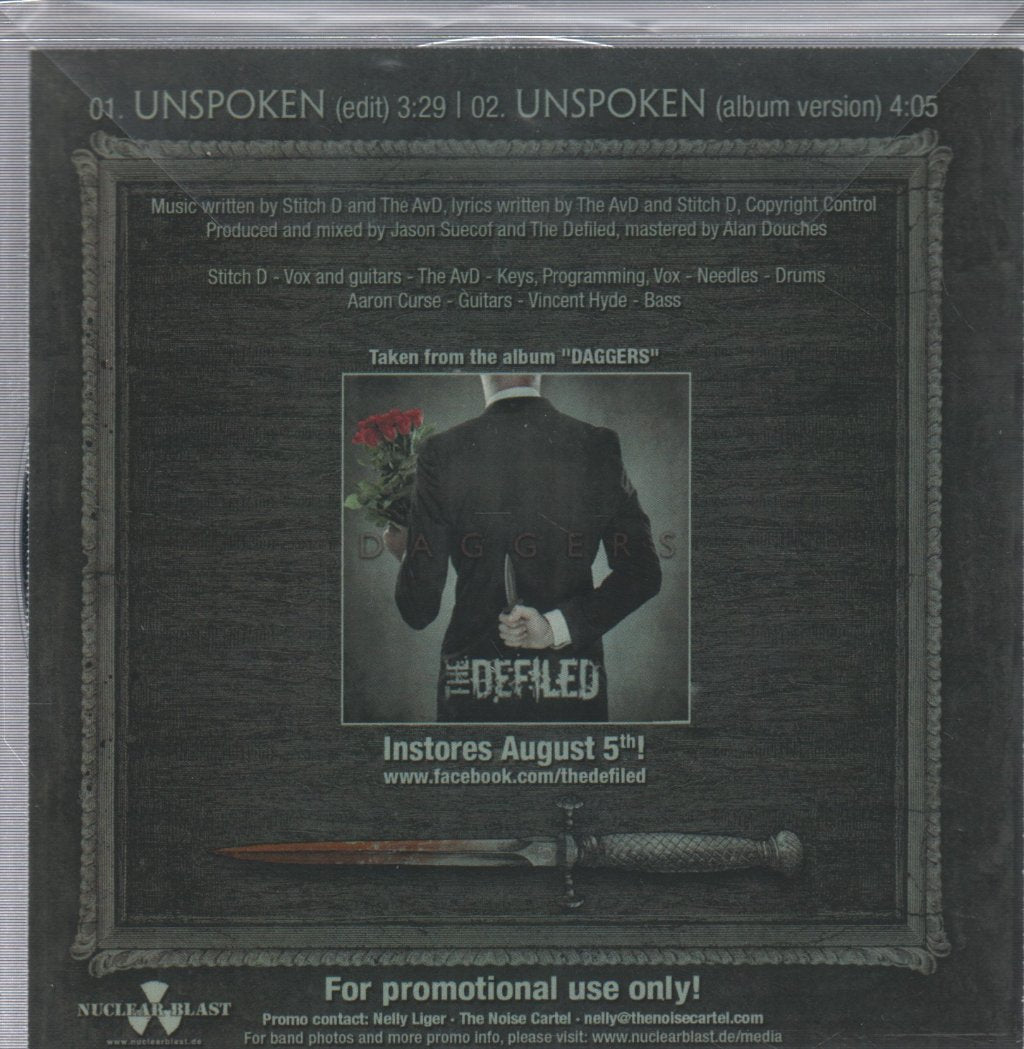 Defiled - Unspoken - Cdr
