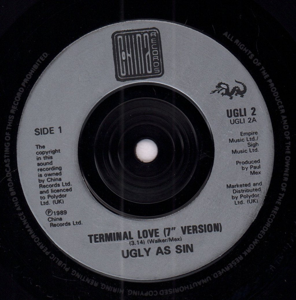 Ugly As Sin - Terminal Love - 7 Inch