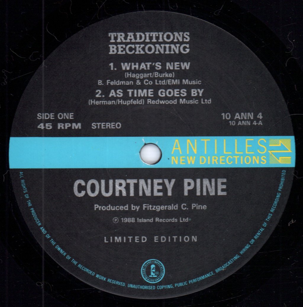 Courtney Pine - Traditions Beckoning - 10 Inch
