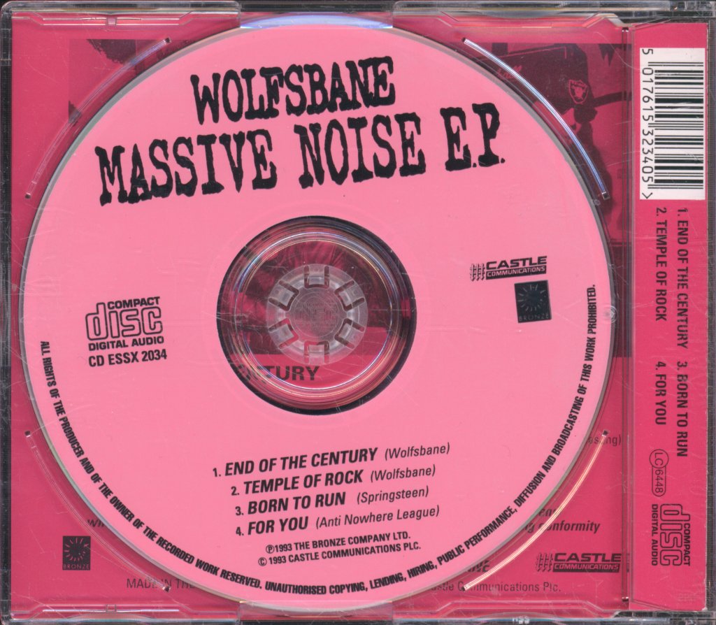 Wolfsbane - Massive Noise EP - Cd
