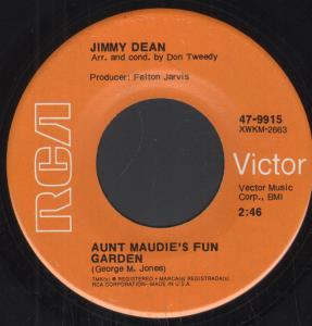 Jimmy Dean - Aunt Maudie's Fun Garden - 7 Inch