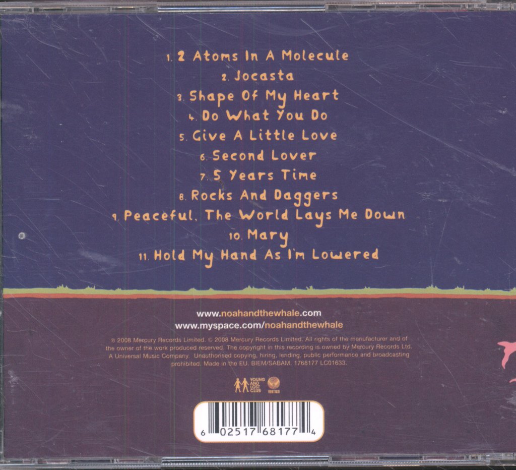 Noah And The Whale - Peaceful, The World Lays Me Down - Cd
