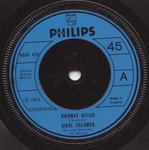 Diane Solomon - Highway Affair - 7 Inch