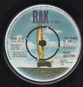 Suzi Quatro - Race Is On - 7 Inch
