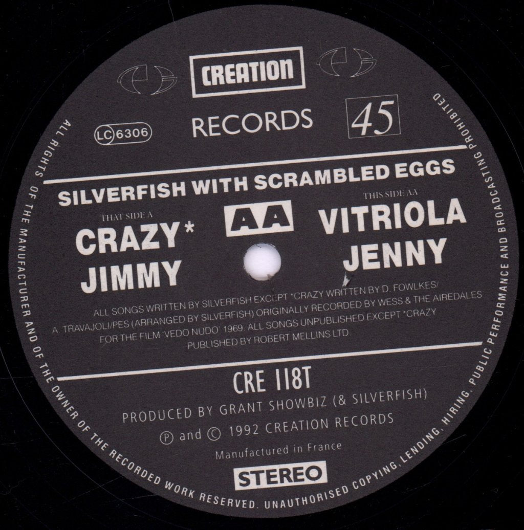 Silverfish - With Scrambled Eggs - 12 Inch