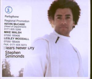Stephen Simmonds - Tears Never Dry - Cd