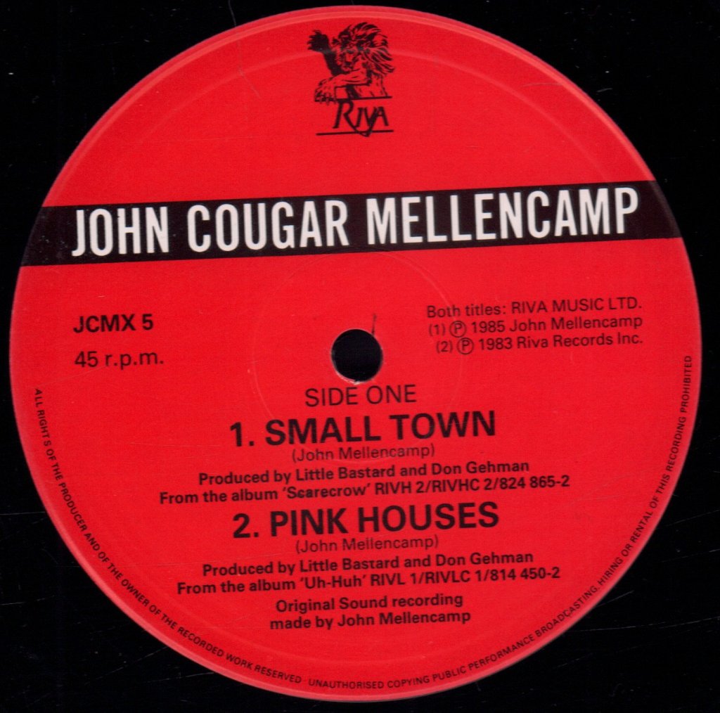 John Cougar Mellencamp - Small Town - 12 Inch