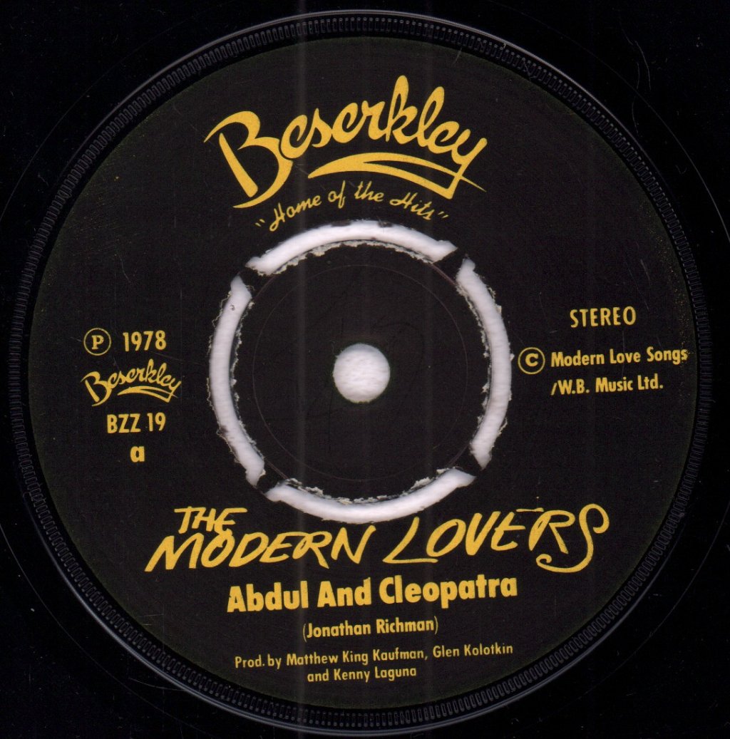 Jonathan Richman And The Modern Lovers - Abdul And Cleopatra - 7 Inch
