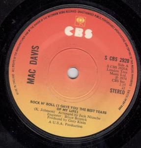 Mac Davis - Rock N Roll - 7 Inch