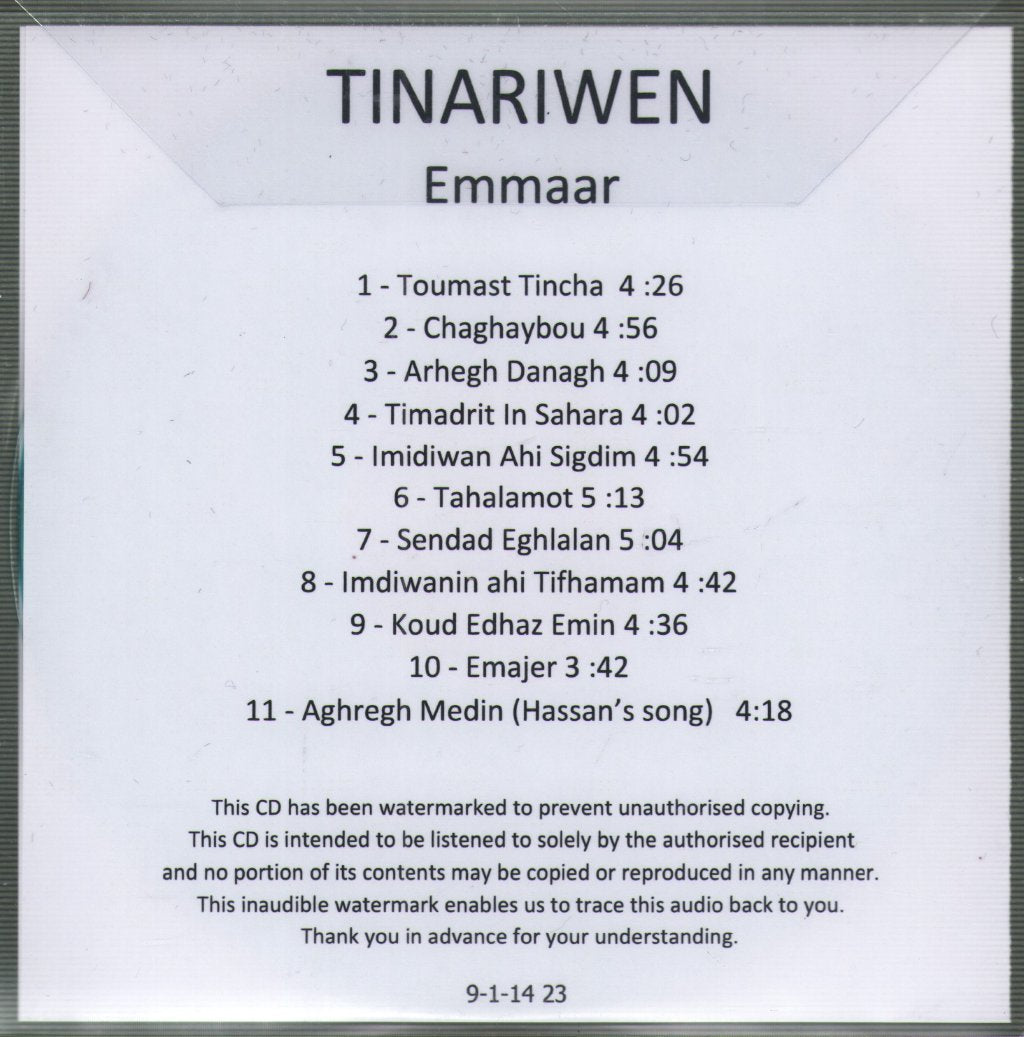 Tinariwen - Emmaar - Cdr