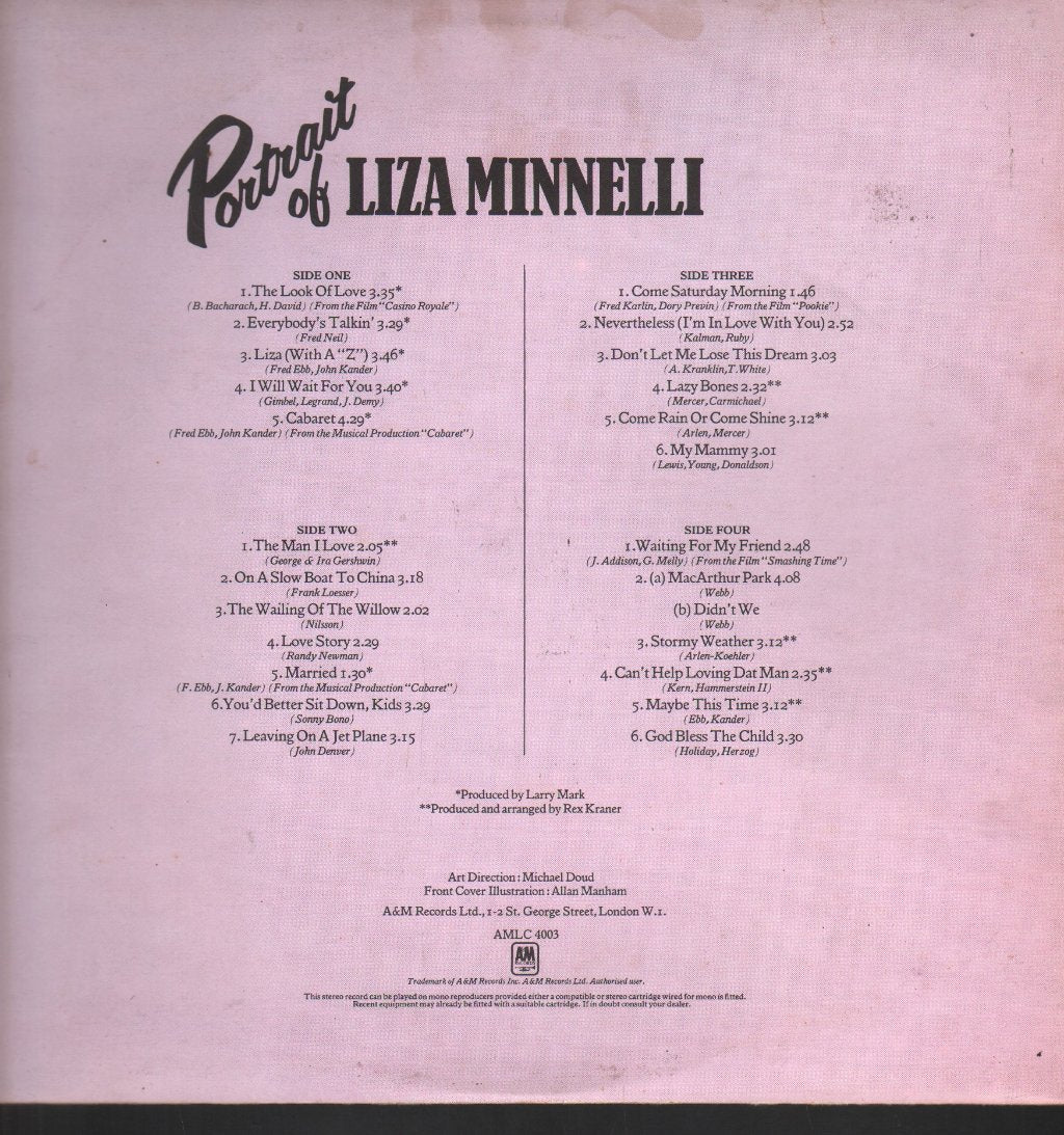 Liza Minnelli - Portrait Of - Double Lp