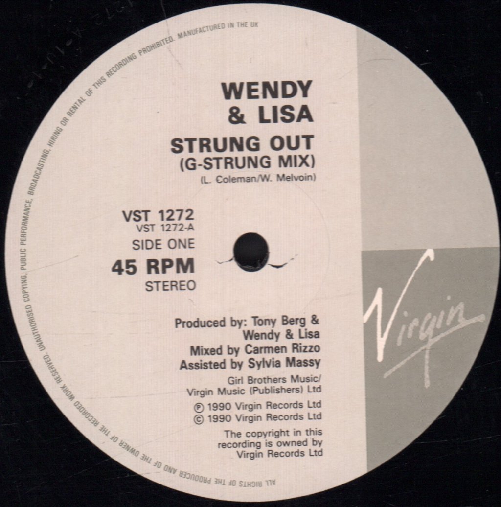Wendy And Lisa - Strung Out - 12 Inch