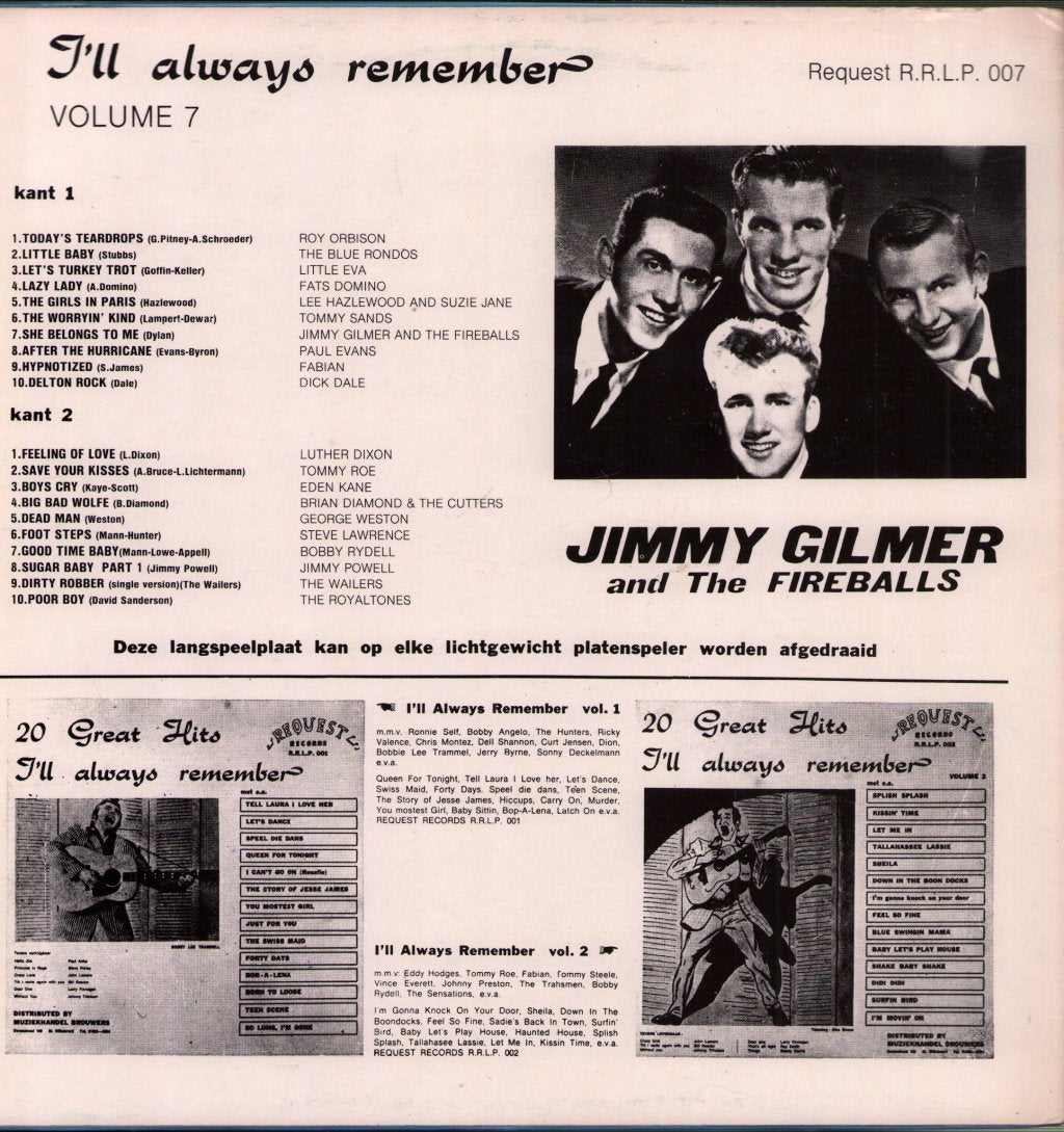 Various - 20 Great Oldies I'll Always Remember Volume 7 - Lp