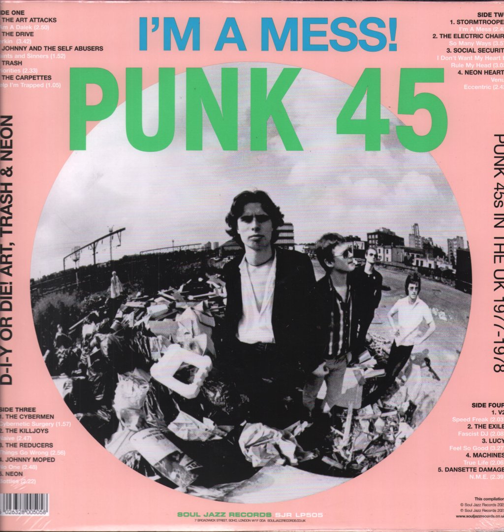 Various Artists - Punk 45: I'm A Mess! D-I-Y Or Die! Art, Trash & Neon – Punk 45s In The UK 1977-78 - Double Lp