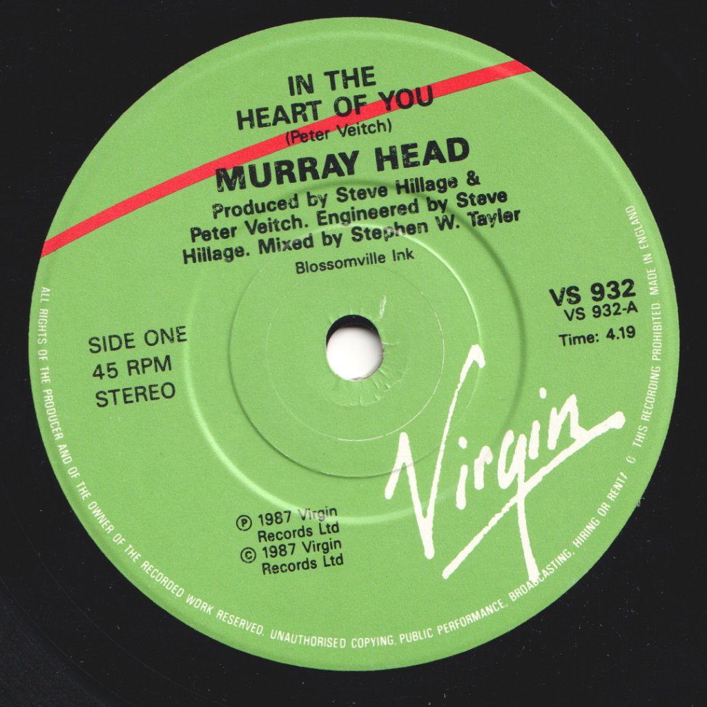 Murray Head - In The Heart - 7 Inch
