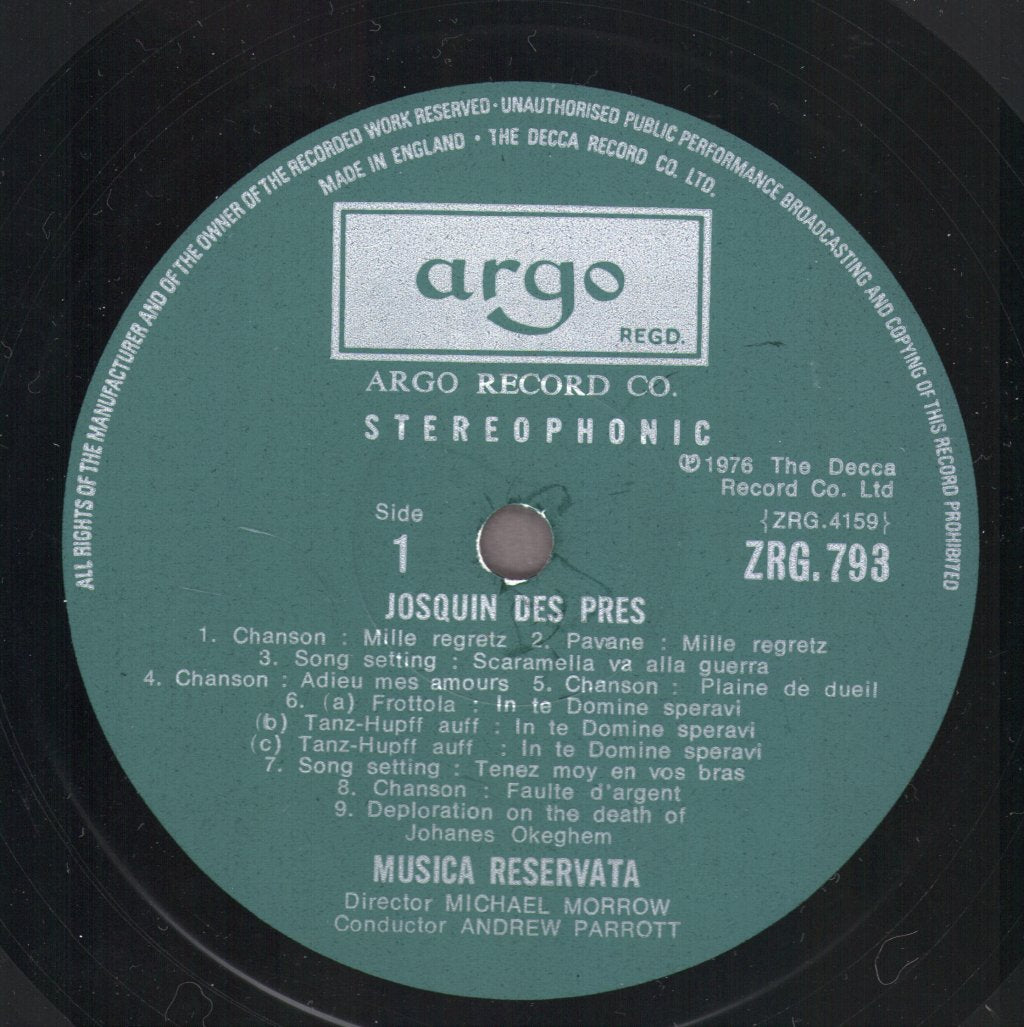 Musica Reservata - Josquin Des Prés - Musica Reservata - Lp