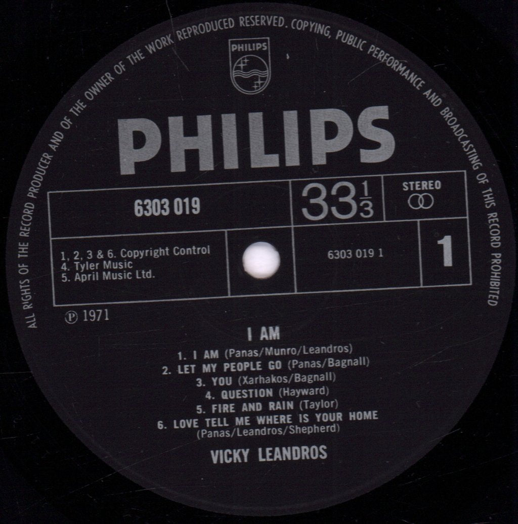 Vicky Leandros - I Am - Lp