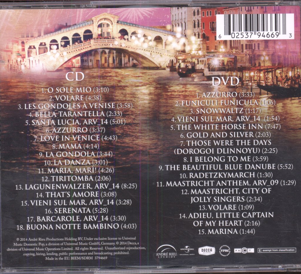 André Rieu - Love In Venice - Cd/Dvd