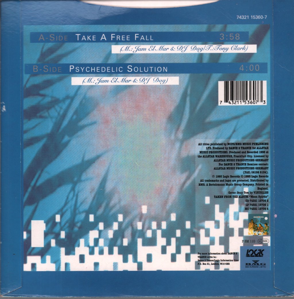 Dance 2 Trance - Take A Free Fall - 7 Inch