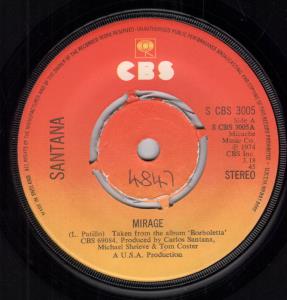 Santana - Mirage - 7 Inch