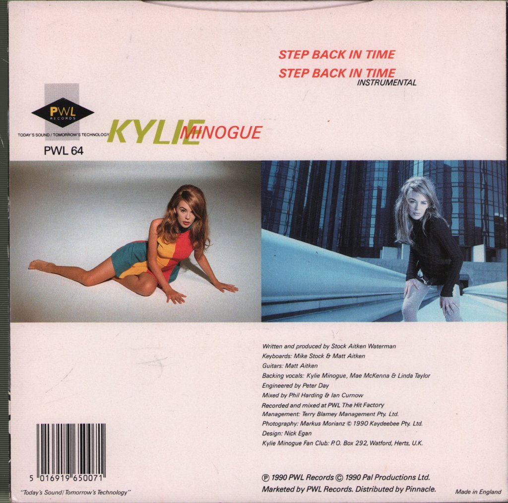 Kylie Minogue - Step Back In Time - 7 Inch