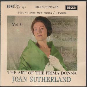 Joan Sutherland - Art Of The Prima Donna Vol 3 - 7 Inch