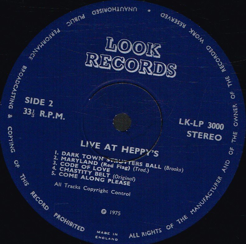 Frank Hepworth - Live At Heppy's - Lp