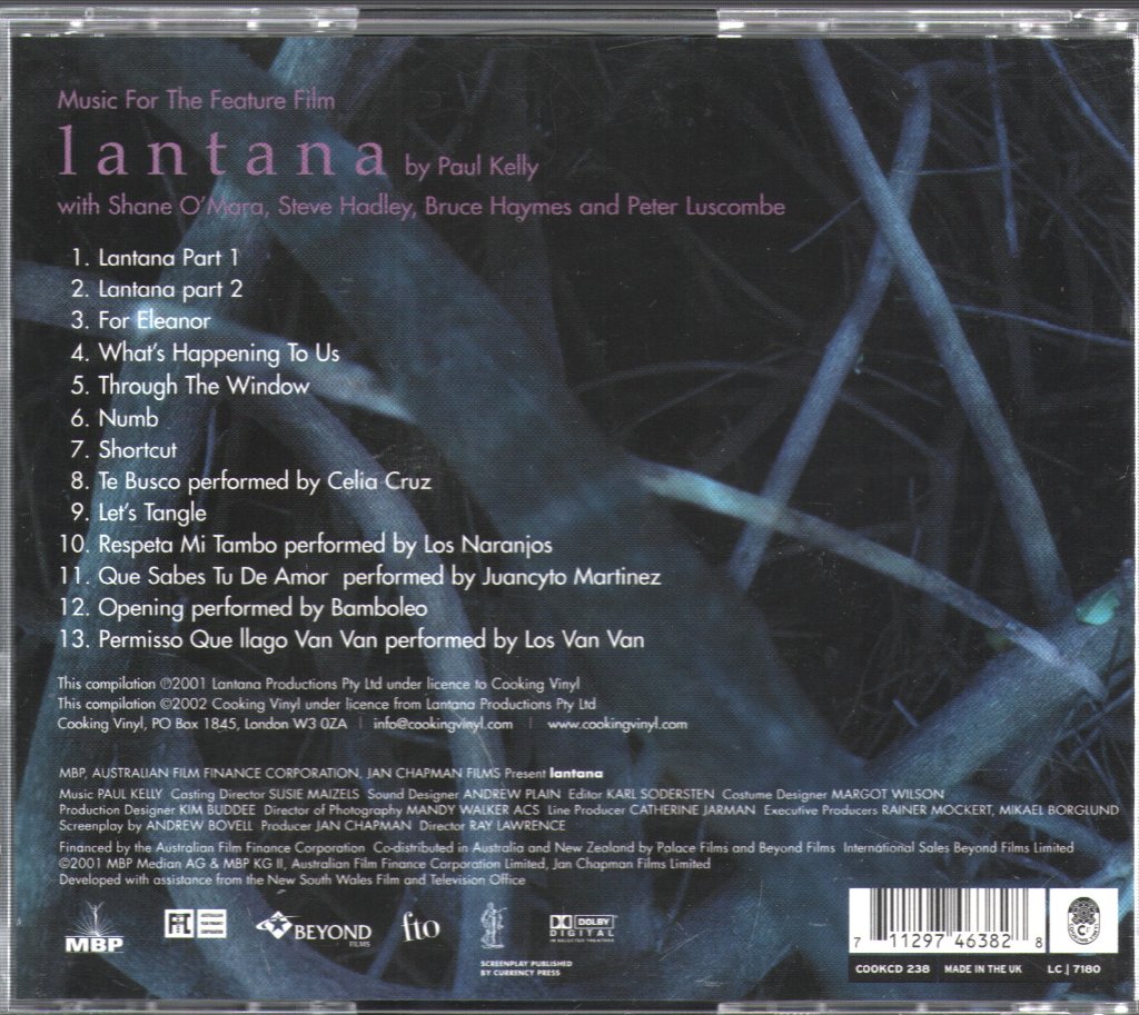 Paul Kelly - Lantana (Music For The Feature Film) - Cd