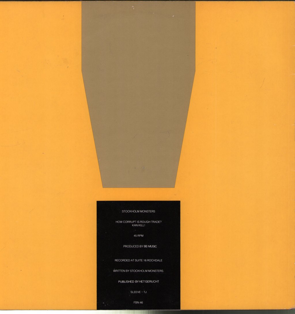 Stockholm Monsters - How Corrupt Is Rough Trade? - 12 Inch