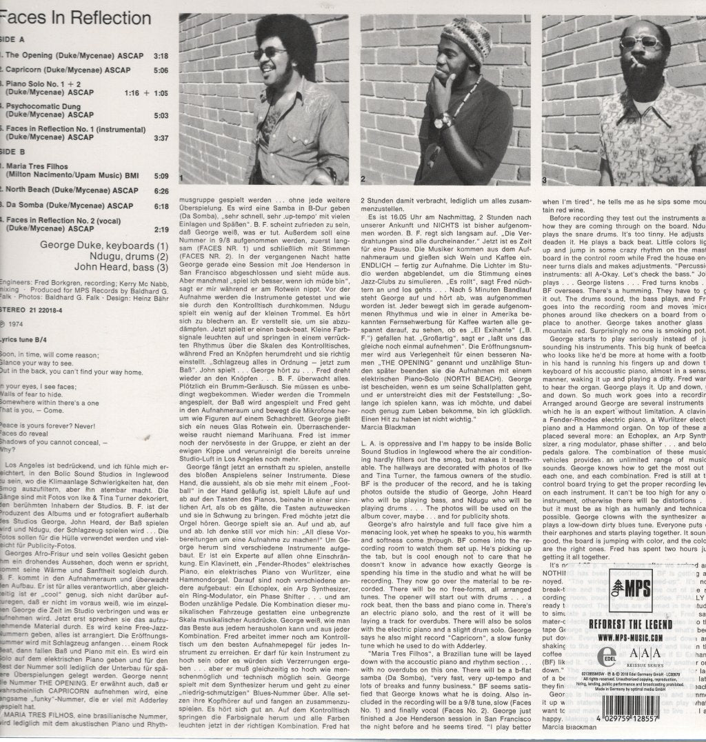 George Duke - Faces In Reflection - Lp