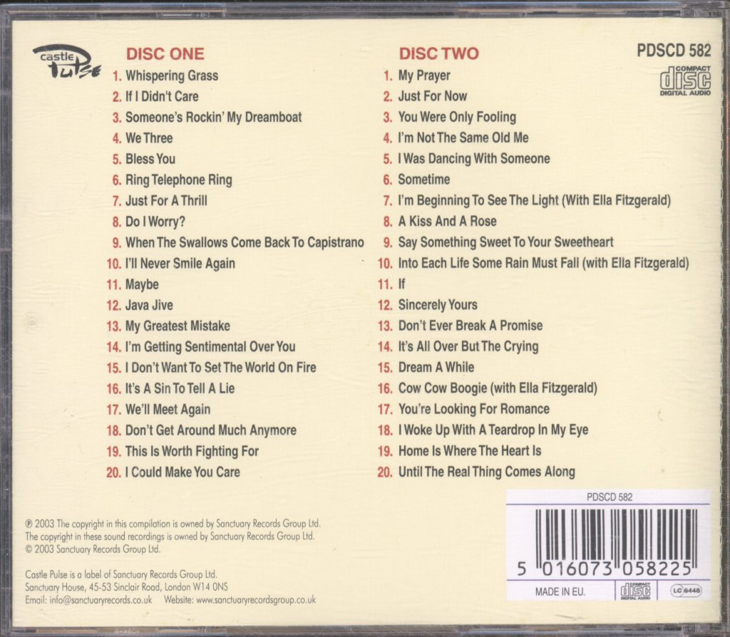 Inkspots - Bless You, The Very Best Of... - Double Cd