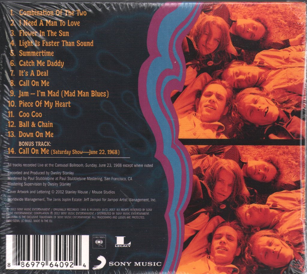 Janis Joplin - Live At The Carousel Ballroom - Cd
