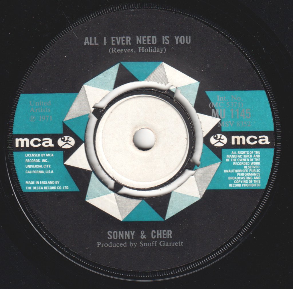 Sonny And Cher - I Got You Babe - 7 Inch