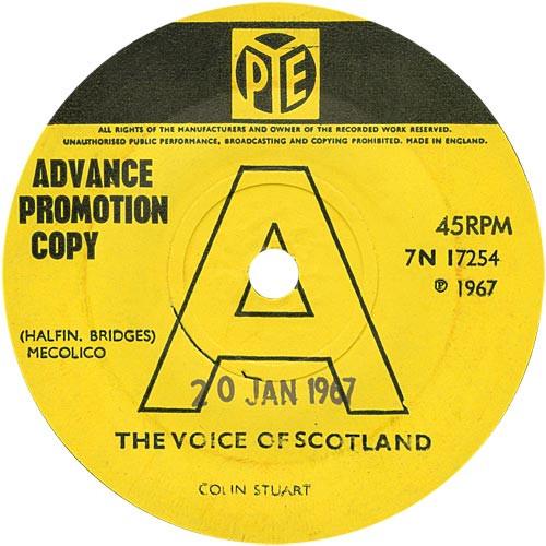 Colin Stuart - Voice of Scotland - 7 Inch