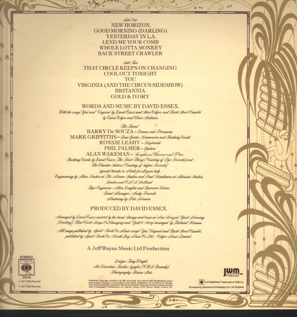 David Essex - Gold And Ivory - Lp