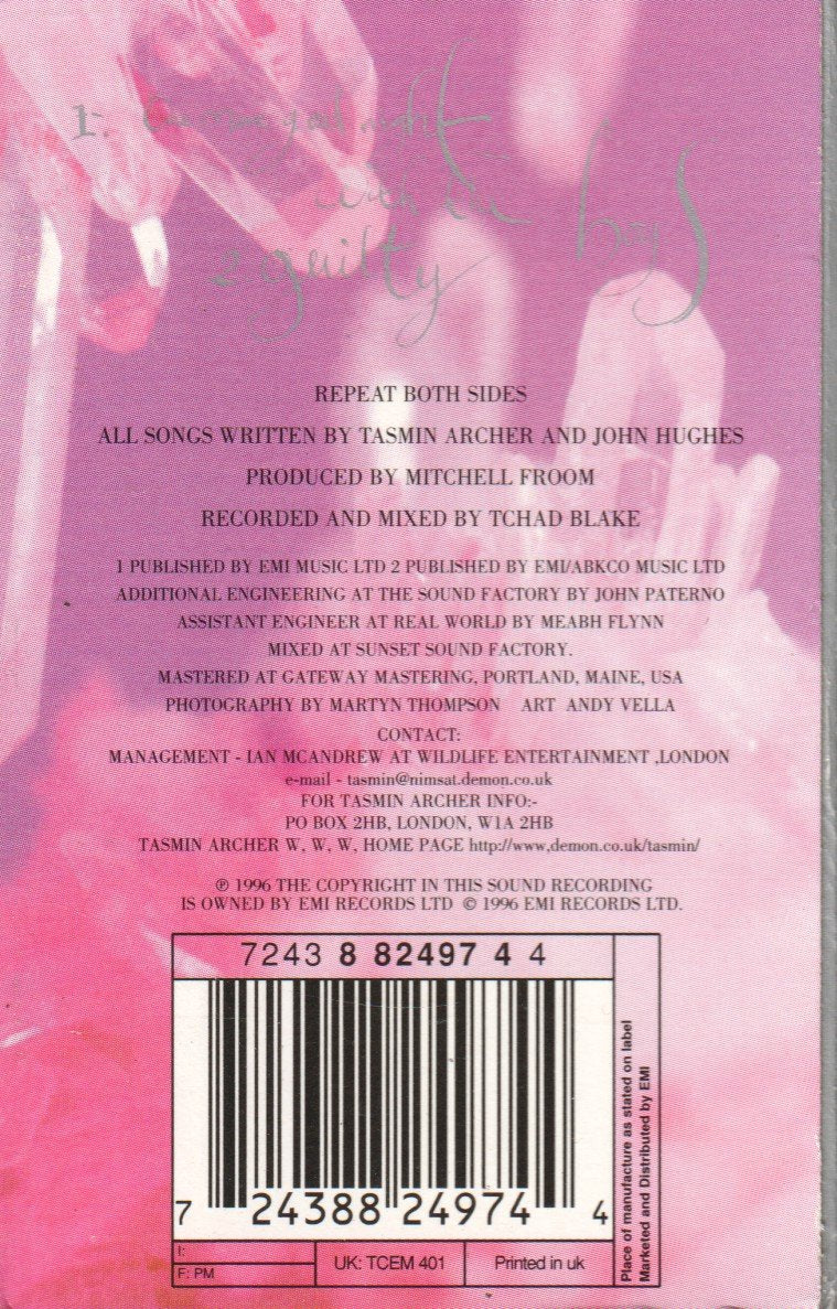 Tasmin Archer - One More Good Night With The Boys - Cassette