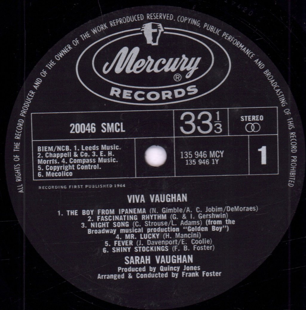Sarah Vaughan - Viva! - Lp