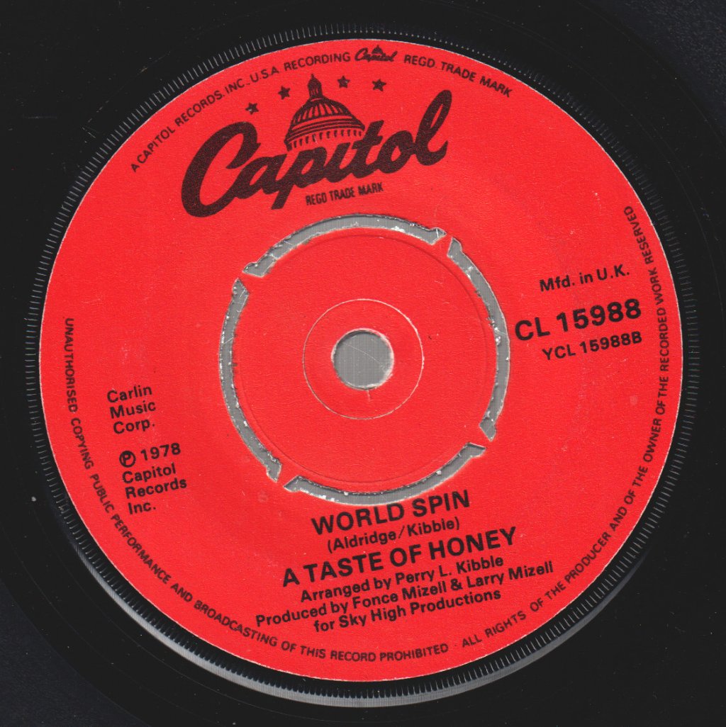 A Taste Of Honey - Boogie Oogie Oogie - 7 Inch