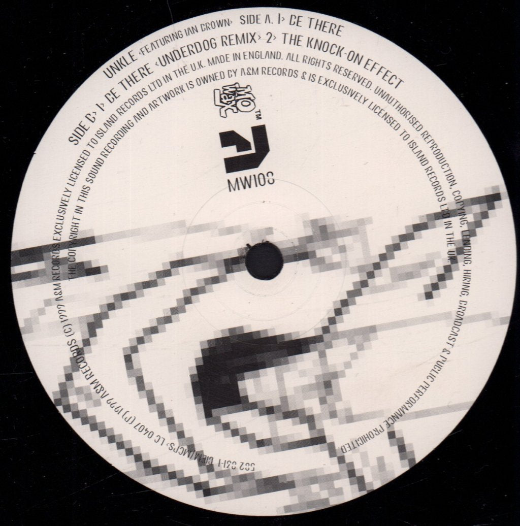 Unkle Featuring Ian Brown - Be There - 12 Inch