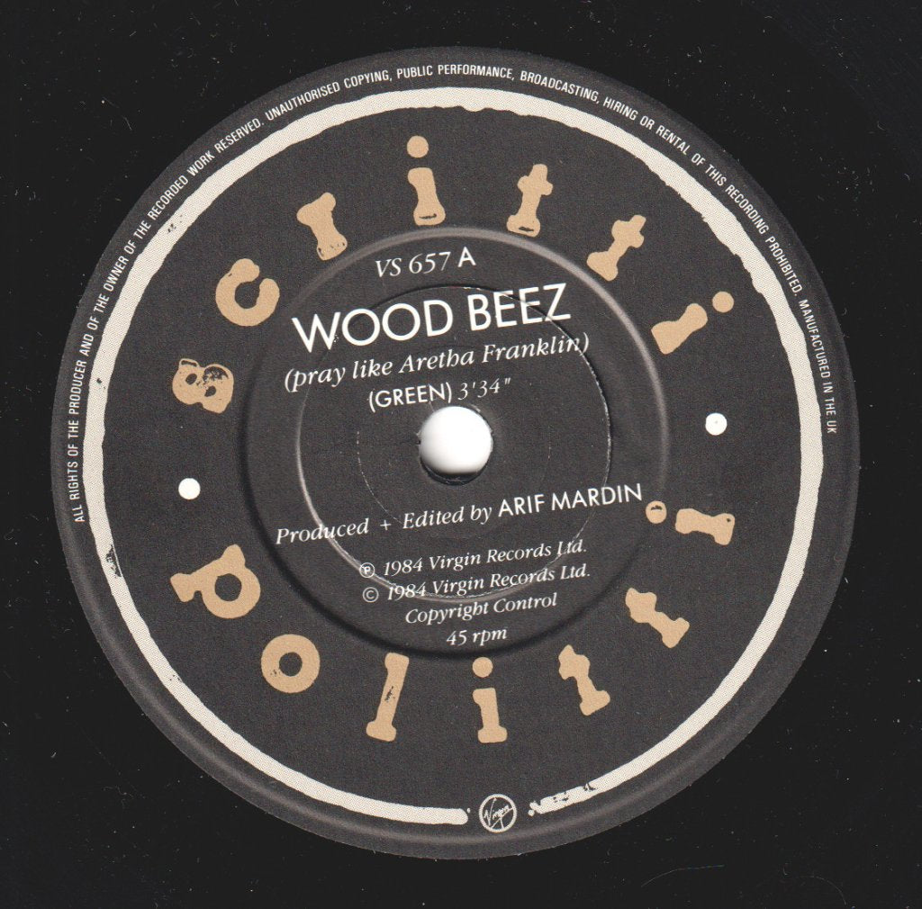 Scritti Politti - Wood Beez - 7 Inch