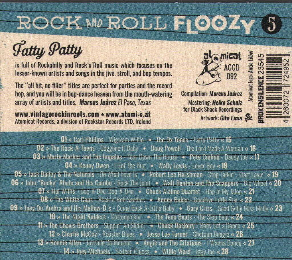 Various Artists - Rock and Roll Floozy 5: Fatty Patty - Cd