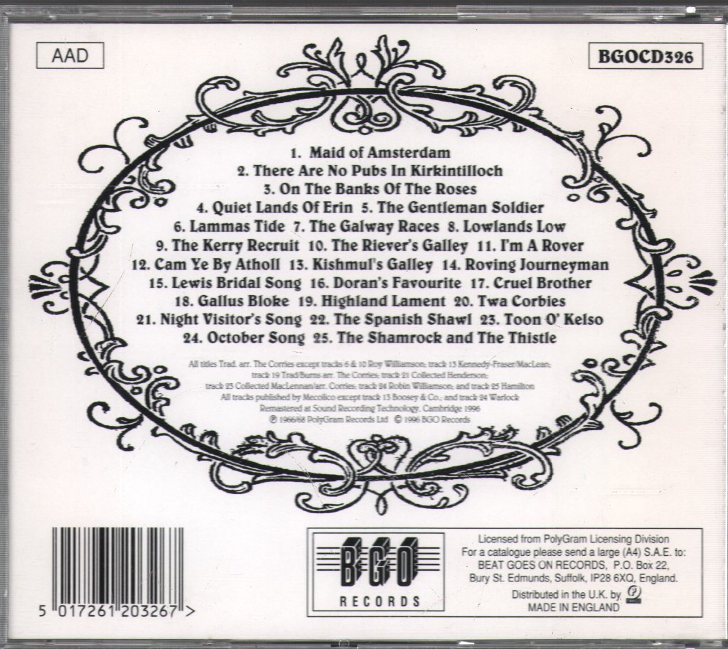 Corries - Those Wild Corries - Kishmul's Galley - Cd