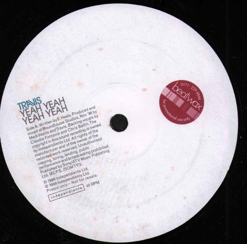 Travis - Yeah Yeah Yeah Yeah - 12 Inch