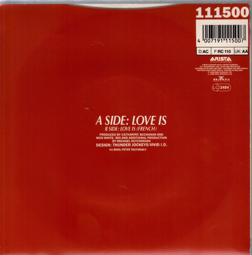 Catharine Buchanan - Love Is - 7 Inch