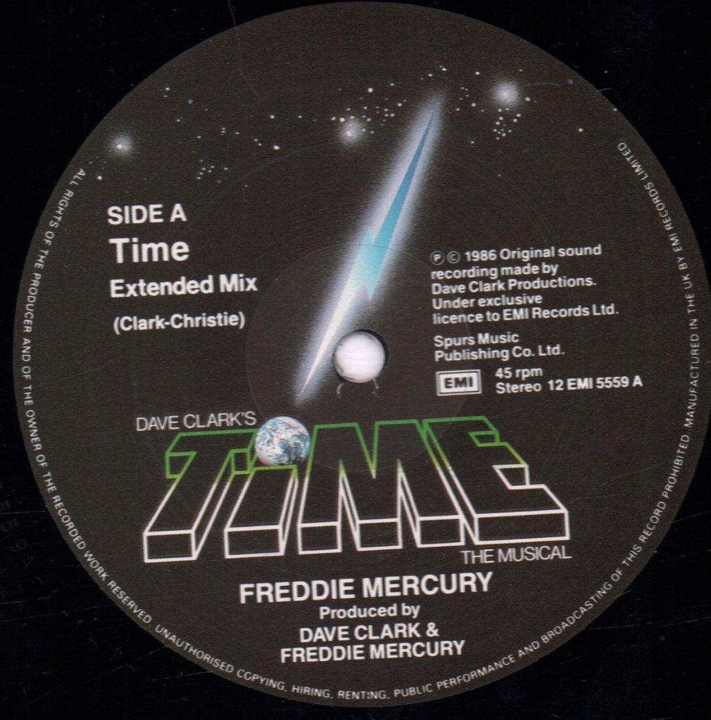 Freddie Mercury - Time - 12 Inch