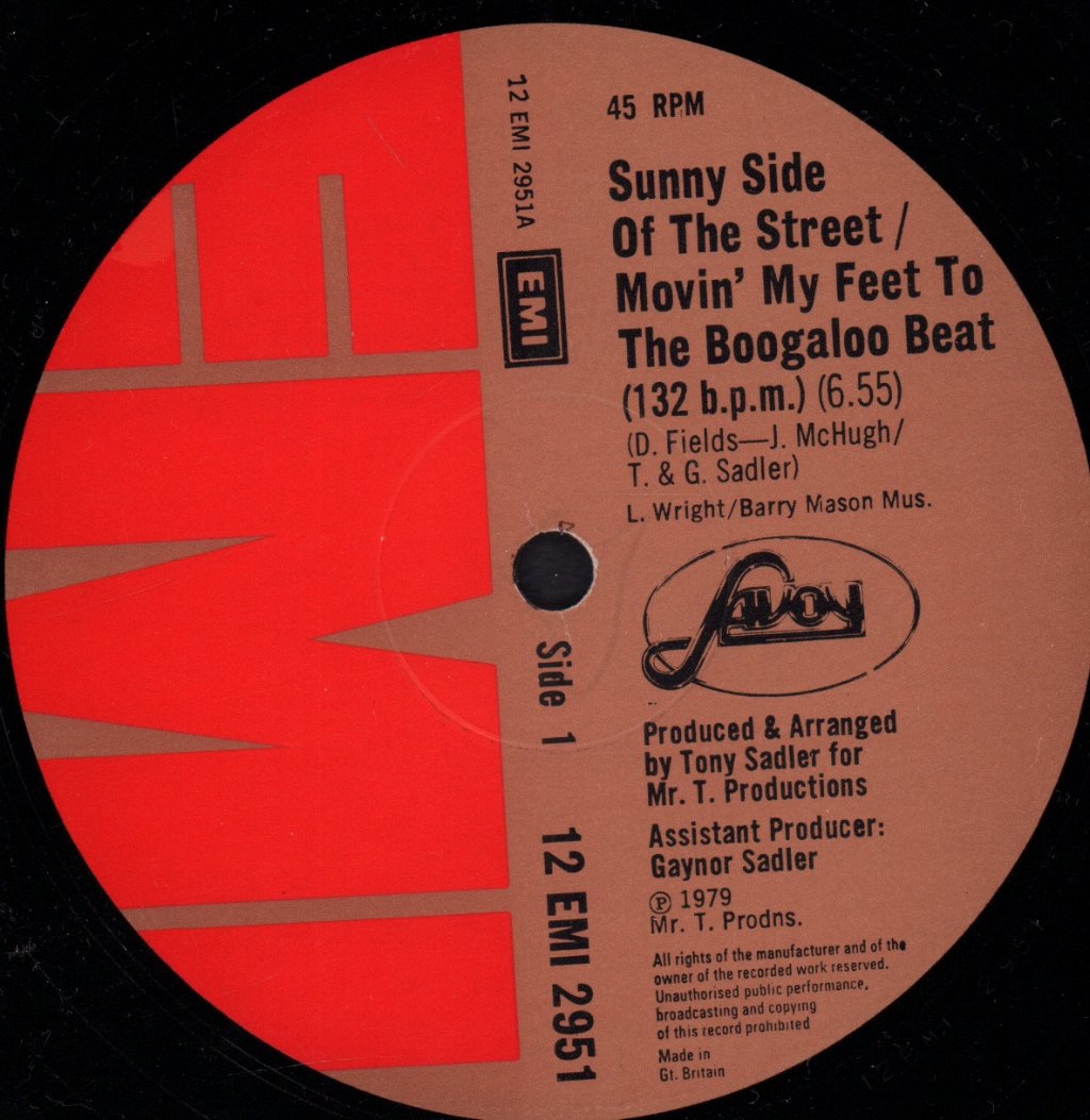 Savoy - Sunny Side Of The Street - 12 Inch