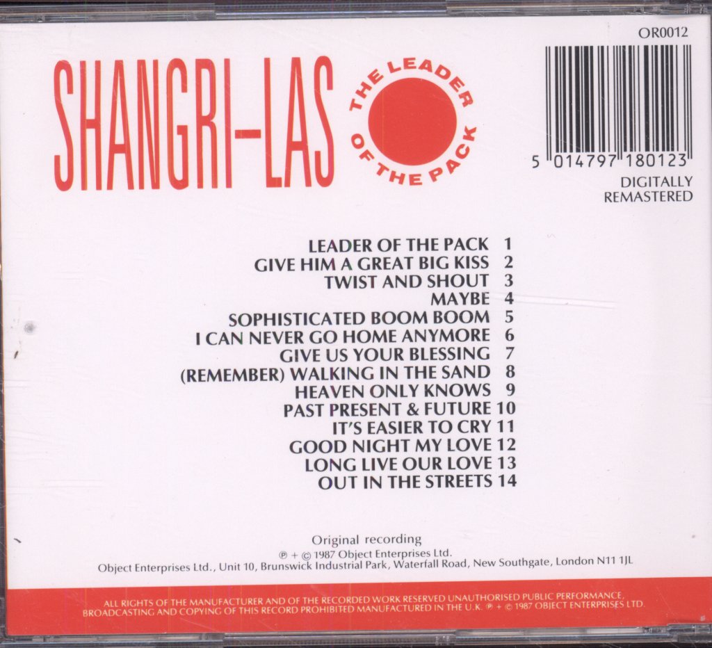 Shangri-Las - Leader Of The Pack - Cd