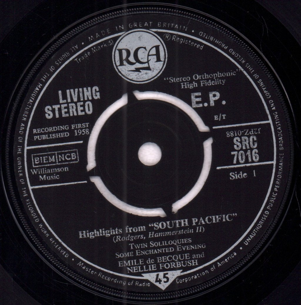 South Pacific Highlights - Soundtrack - 7 Inch