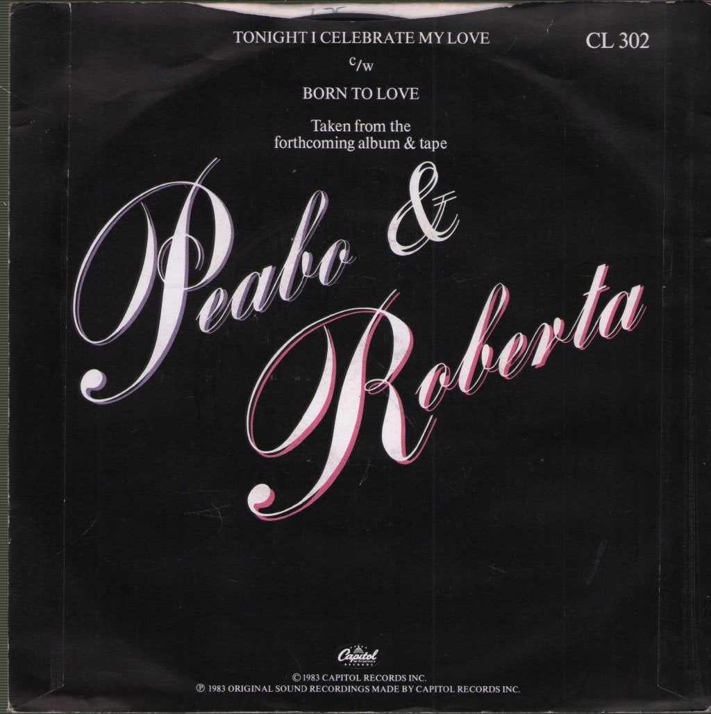 Peabo Bryson And Roberta Flack - Tonight I Celebrate My Love - 7 Inch